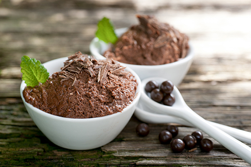A photo of chocolate mousse prepared in the instant pot by Alice Engelbrink